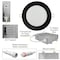 Nuwatt 6 Inch Ultra Thin Black LED Recessed Lighting 5CCT 2700K/3000K/3500K/4000K/5000K Wafer Lights 12 PK NW-P-DL-6-15W-5CT-BLK-12P - alternate 2